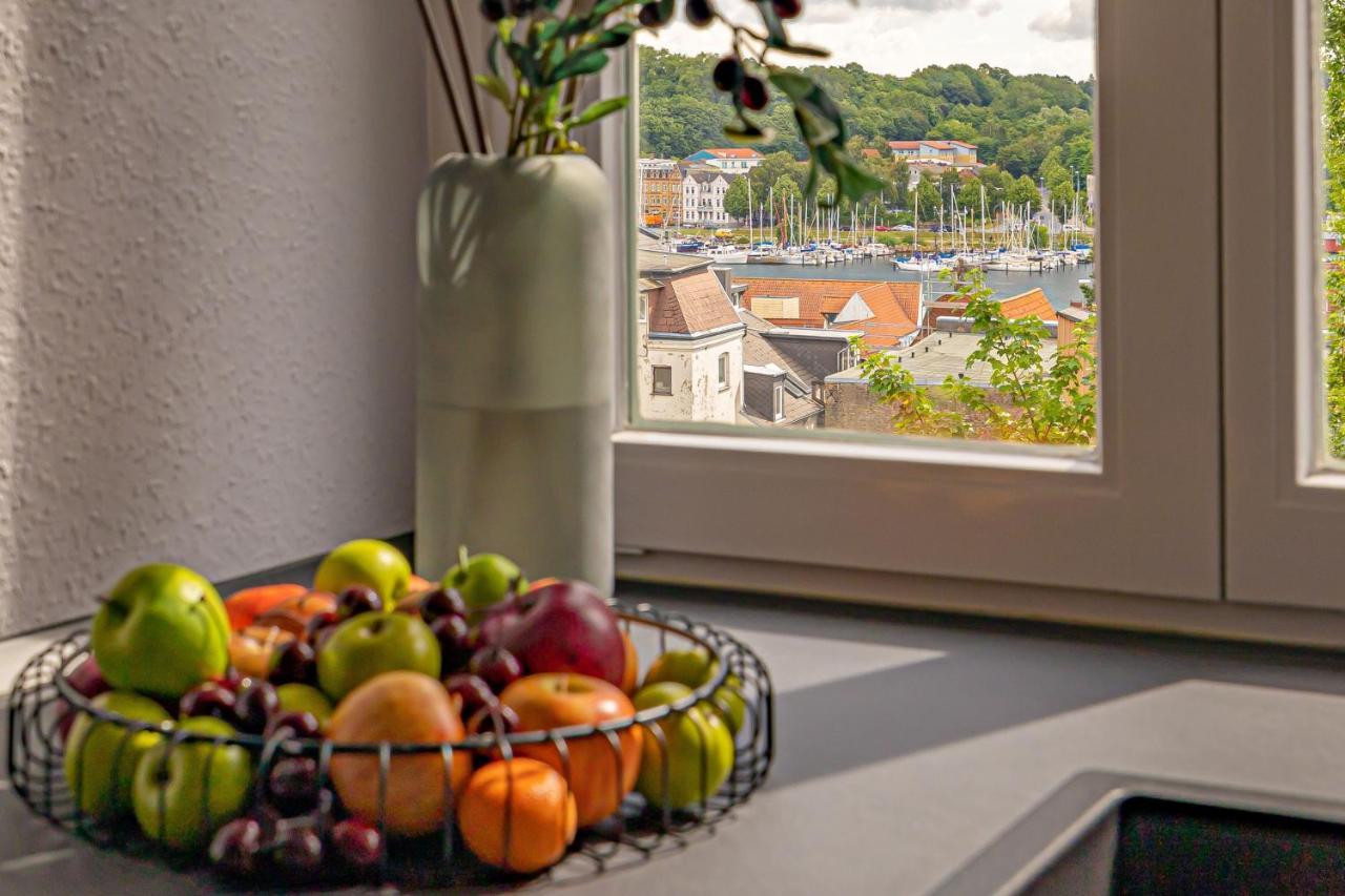 Fewo1846 - Moewensicht - Luxurioese Maisonettewohnung Mit 2 Schlafzimmern Und Hafenblick 弗伦斯堡 外观 照片